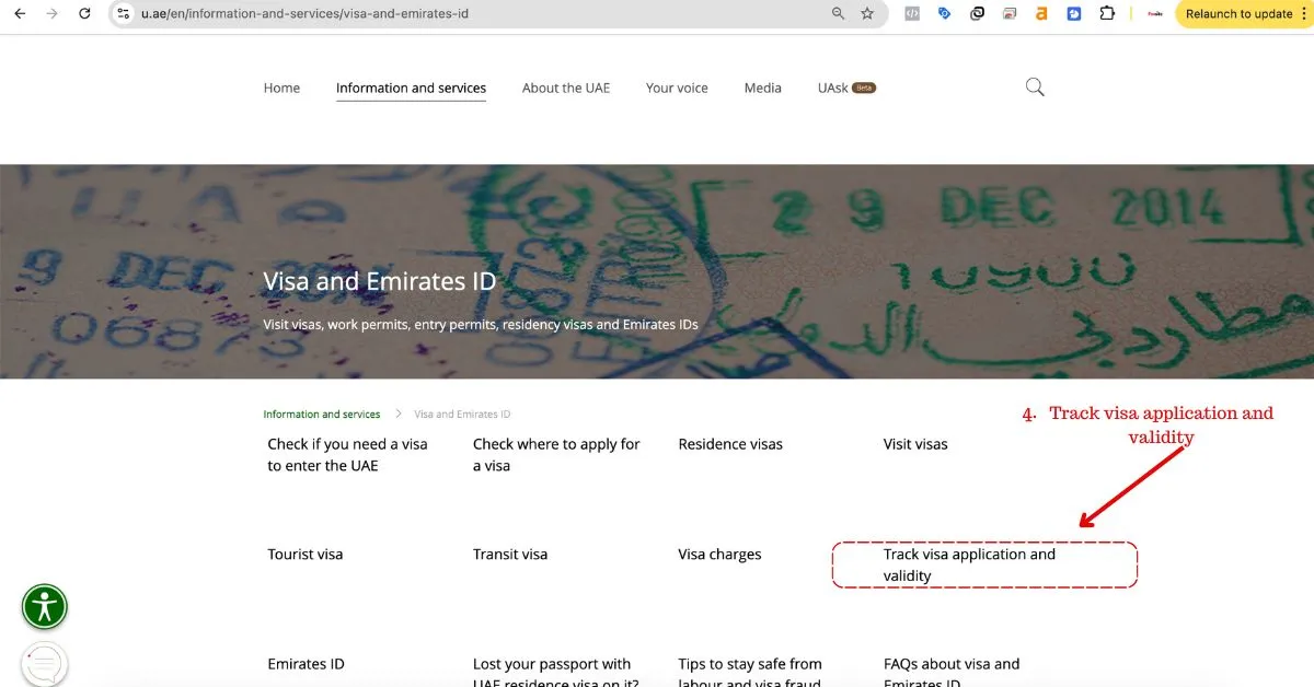tracking status